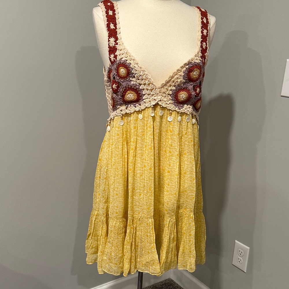 NWT Zara open back Crochet Sundress